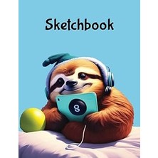 Nacario Sketchbook: A Cute Sloth Sketchbook For Kids: 100 Pages Of 8.5" x 11" Large Blank Paper For Drawing