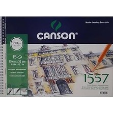 Nacario Canson 1557 Resim Çizim Blok 180GR 25X35 15YP Spiralli Resim Defteri