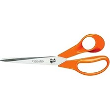 Nacario Fiskars Evrensel Makas, Uzunluk: 21 Cm, Paslanmaz Çelik Bıçak/plastik Saplar, Turuncu, Klasik, S90,