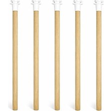 Nacario 5'li Tırtıklı Ahşap Kuş Tüneği 25 cm