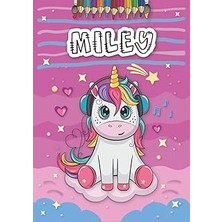 Nacario Independently Published Miley: Personalized Coloring Book For Miley | Theme: Unicorn | Birthday Gif