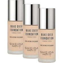 Nacario Sheida Sıvı Fondöten 40 ml No:20 (3 Paketi)