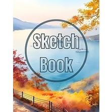 Nacario Sketch Book: Watercolor Autumn In The Sea View Cover Page Sketchbook Blank Paper Pad