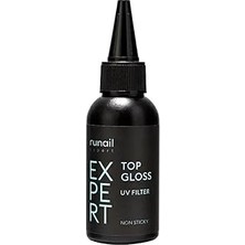 Nacario Fontenay Runail Top Gloss Non Sticky – Uv Filtreli Parlak Top Coat, 50 ml (Runail Expert No: 118) Ş