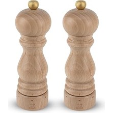 Nacario Peugeot 2/23386 Paris Karabiber Tuz Değirmeni Ahşap, Doğal, 5,7 x 5,7 x cm