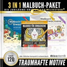 Nacario 3 In 1: Malbuch Für Erwachsene (120 Motive - Meereswelt, Eulen, Tierwelt Bei Nacht): Volume 4