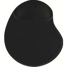 Nacario Oval Baskılı Bilek Destekli Tip Kaymaz Taban Optik Bilgisayar Notebook Mouse Pad Maus Pad (Siyah Dü