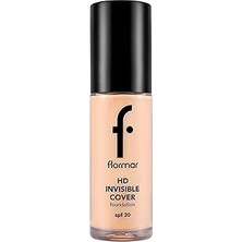 Nacario Invisible Cover Hd Hafif Yapılı Yarı Parlak Bitişli SPF30 Fondöten
