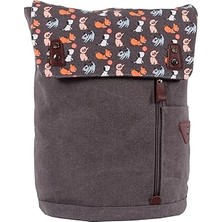 Nacario Biggdesign Dogs Su Geçirmez Kumaşlı 15 Inç Laptop Uyumlu Okul Sırt Çantası Gri