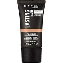 Nacario Rimmel London Lasting Matte Foundation 201 Bej 30 ml