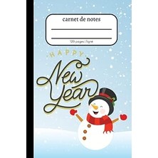 Nacario Carnet De Notes: Carnet De Notes Esthétique À Larges Lignes 6x9 Pouces (Superior Happy New Year Cov