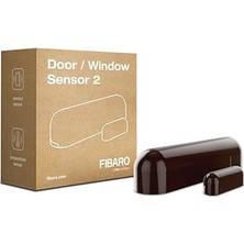 Nacario Fibaro FGDW‐002 Akıllı Ev Kapı/ Pencere Sensörü, Koyu Kahverengi