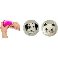 Nacario Köpekli Cep Sobası,el Isıtıcı,2 Adet Sıcak Su Torbası Pvc 9cm