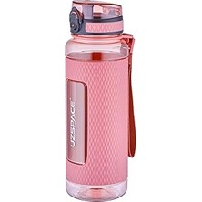 Nacario Uzspace Fiftyfifty 1100ML -Mega Büyük Boy- Tritan Su Matarası Silikon Korumalı Kaydırmaz Gövde Pudr