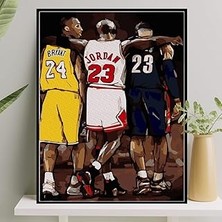 Nacario Palmiye Hobi Sanat Sayılarla Boyama Tuval Seti Fırça Boya Dahil (Çıtalı) 40X50 cm - Nba