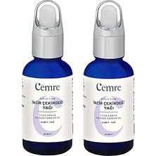 Nacario 2'li Cemre Incir Çekirdeği Yağı 2 * 30 ML%100 Saf Soğuk Sıkım