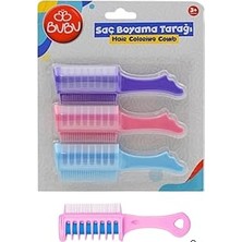 Nacario Bubu Saç Boyama Tarağı, 3'lü Set, Pembe, Mor Renkler
