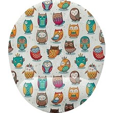 Nacario Sevimli Baykuşlar Bilek Destekli Mouse Pad