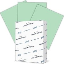Nacario Hammermill Renkli Kağıt, 9 kg Yeşil Yazıcı Kağıdı, 8,5 x 11-1 Rulo (500 Sayfa) - Abd'de Üretilmişti