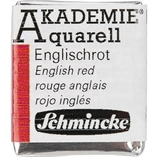 Nacario Schmincke Akademie Aquarell Yarım Tablet Sulu Boya 666 English Red