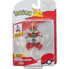 Nacario Pokémon PKW3421 - Savaş Figürü - Caesurio, Resmi Hareketli Figür, 11,5 cm