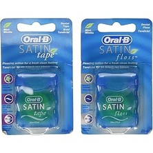 Nacario Saten Bant Dental Floss Mint - 25 M (2'li Paket)