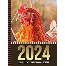 Nacario 2024 Daily Organizer: Hardcover / 8.5X11 Large Dated/one Page Per Day/with Note Section - To Do Lis