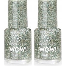 Nacario Wow Nail Color Oje Glitter No: 204 2li Paket