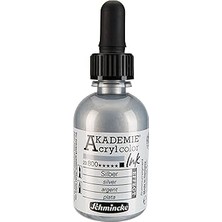 Nacario Schmincke Akademi Akrilik Mürekkep 50 ml 800 Silver
