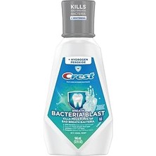 Nacario Crest Breath Bacteria Blast Gargara, Buzlu Soğuk Nane Yeşili, 32 Fl Oz