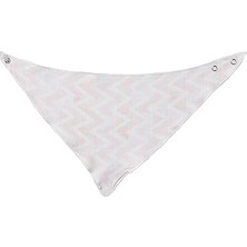 Nacario Deeperlove Muslin Pink Zigzag Üçgen Önlük