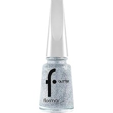 Nacario Yoğun Simli Şeffaf Oje - Glitter Nail Enamel - GL038 Holographıc SILVER-8682536049924