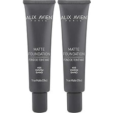 Nacario Alix Avien Uzun Süre Kalıcı Doğal Mat Bitişli E Vitamini Içeren Mat Fondöten - Matte Foundation 405