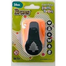Nacario Brons Şekilli Delgeç 16 Mm, Ağaç Tasarım, Siyah 868186100373112