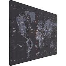 Nacario Zerfa Dünya Haritası Ekstra Büyük Genişletilmiş Kaymaz Kauçuk Oyun Mouse Pad & Klavye Masa Mat Bilg