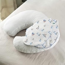 Nacario Müslin Bebek Emzirme Destek Yastığı Kılıfı - Bébé Lapin