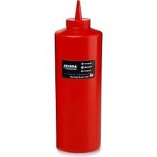 Nacario Bora Plastik BO2107 Ketçap Mayonez Kapağı, Kırmızı, 925 ml