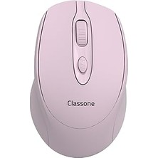 Nacario Classone CBT16 Bluetooth + 2.4 Ghz Şarj Edilebilir Kablosuz Mouse - Pembe
