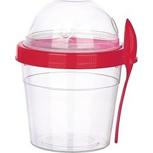 Nacario Bebek Mama Saklama Kabı Kırmızı 500 ml