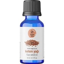 Nacario Keten YAĞI%100 Saf Doğal Soğuk Sıkım 50 ml (Cilt Saç Bakımı)