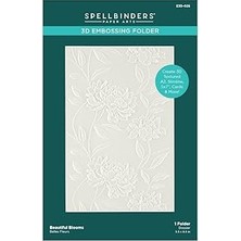 Nacario Spellbinders Papercrafts, Inc 3D Kabartma Klasörü Beau Bloom, Opak