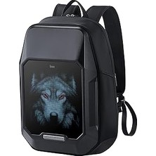 Nacario Divoom Pixoo Cyberbag Siyah Piksel LED Ekranlı Sırt Çantası