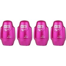 Nacario Serve E-Bot Silgili Kalemtiras Metalik Pembe 4lu Set