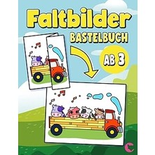 Nacario Faltbilder Bastelbuch Ab 3: Basteln Ab 3 Jahren Mit Klappbildern Für Zum Ausmalen, Ausschnei