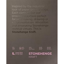 Nacario STONEHENGE%100 Pamuk Orta Ağırlık Pedi, Kraft, 250GSM, Kuru Ortam Için 15 Yaprak (11X14)