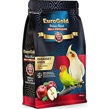 Nacario Eurogold Deluxe Blend Gerçek Elmalı Paraket Kuşu Yemi, 1 kg