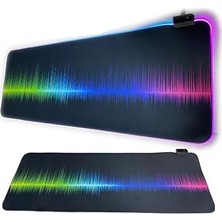 Nacario Aksesuarcı 80X30CM Büyük Boy Xxl Resimli Desenli Mousepad Rgb LED Işıklı Mouse