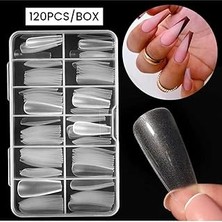 Nacario Born Pretty Balerin Takma Tırnak Jel Destekli 5 Kapsül Küt Tırnak Tipsi 130 Adet 2241