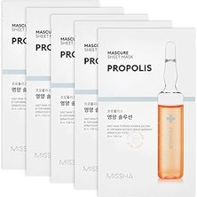 Nacario Missha Propolis İçerikli Besleyici Yaprak Maske 4 Adet Mascure Nutrition Solution Sheet Mask