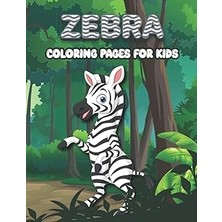 Nacario Independently Published Zebra A4 24 Pages Coloring Books For Kids